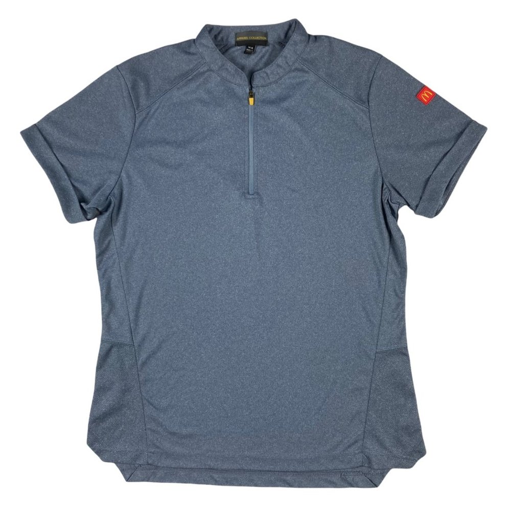 Apparel Collection McDonald's Gray 1/4 Zip S/S Employee Shirt Women's M-R
